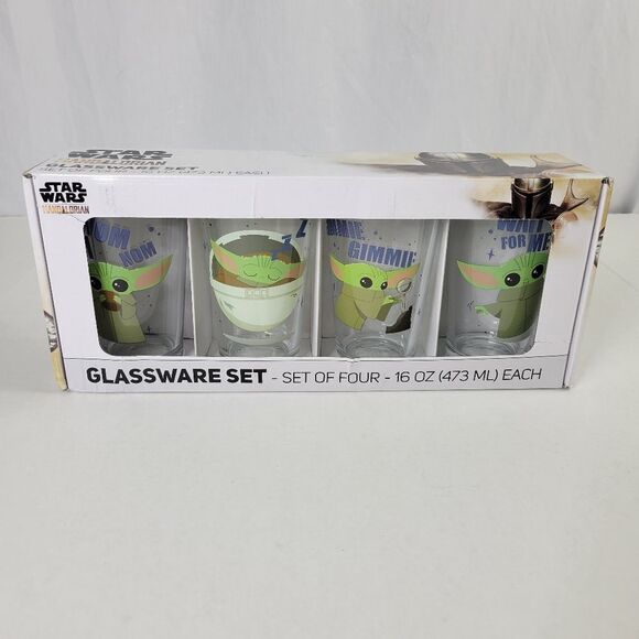 Star Wars The Mandalorian Glassware Set - Picture 1 of 9